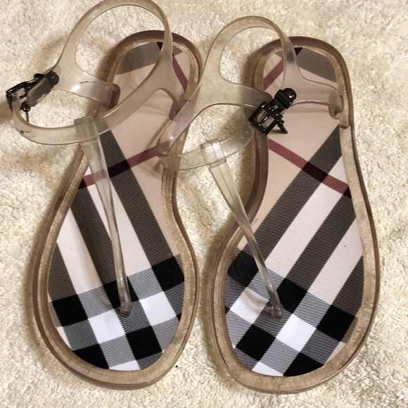 burberry jelly thong sandals